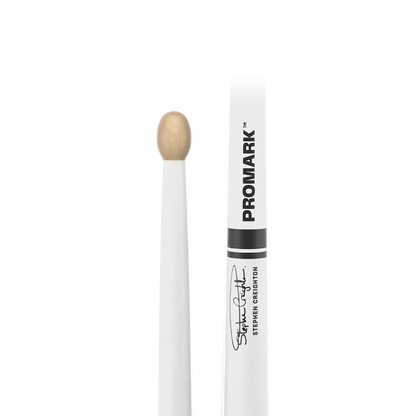 Promark Stephen Creighton Painted Maple Drum Stick in White