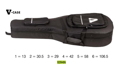 V Case Moulded Polyfoam Dreadnought Guitar Case