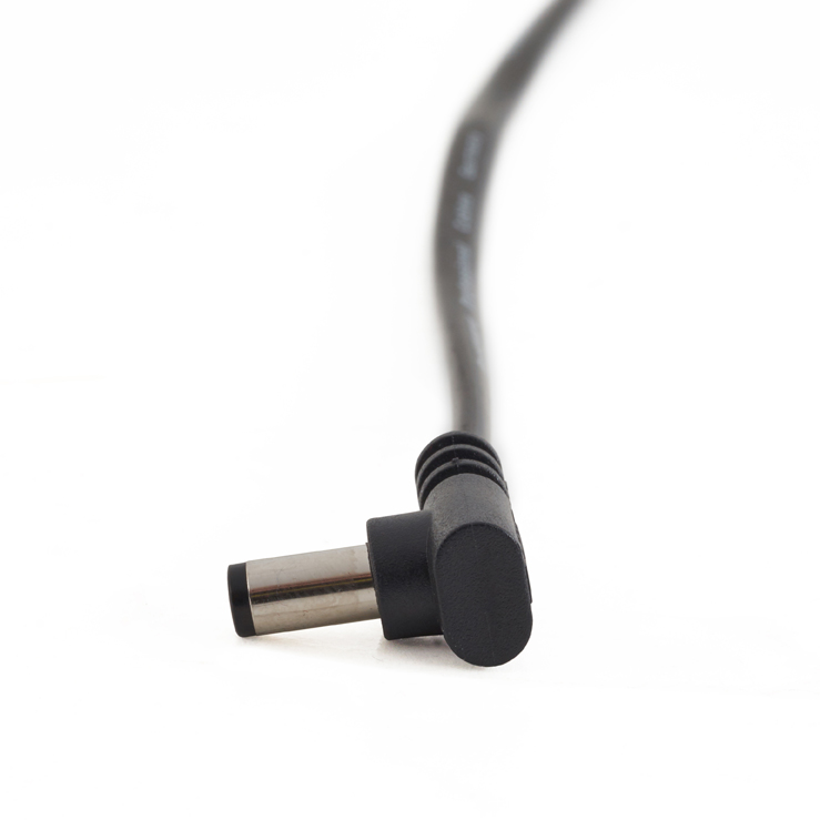 RockBoard 15cm Angled to Straight Power Supply Cable in Black