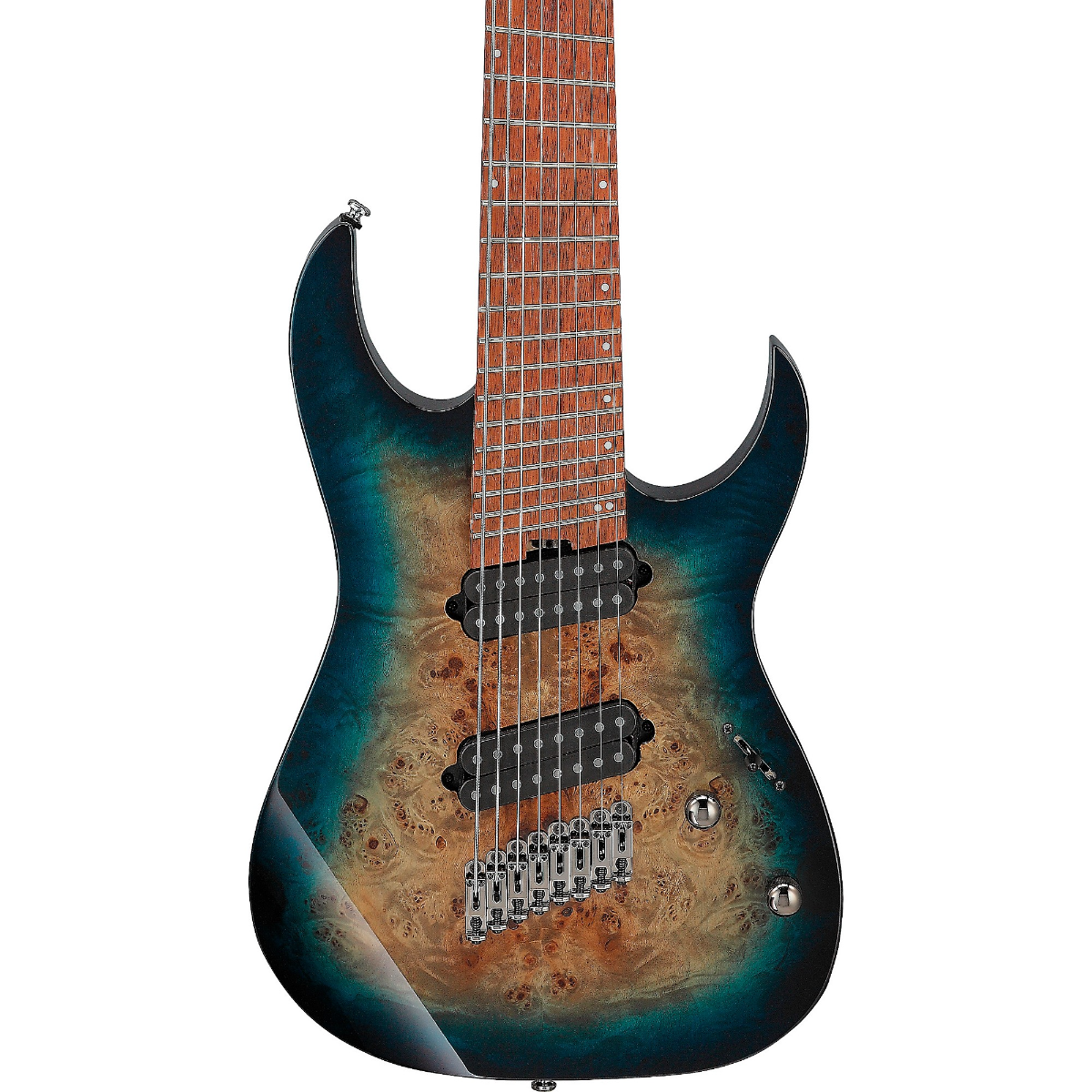 Ibanez RGMS8PB 8 String Electric Guitar in Cosmic Blue Starburst