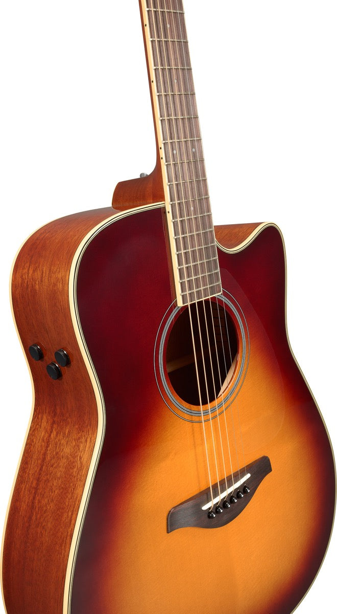 Yamaha FGC TA TransAcoustic Guitar in Brown Sunburst