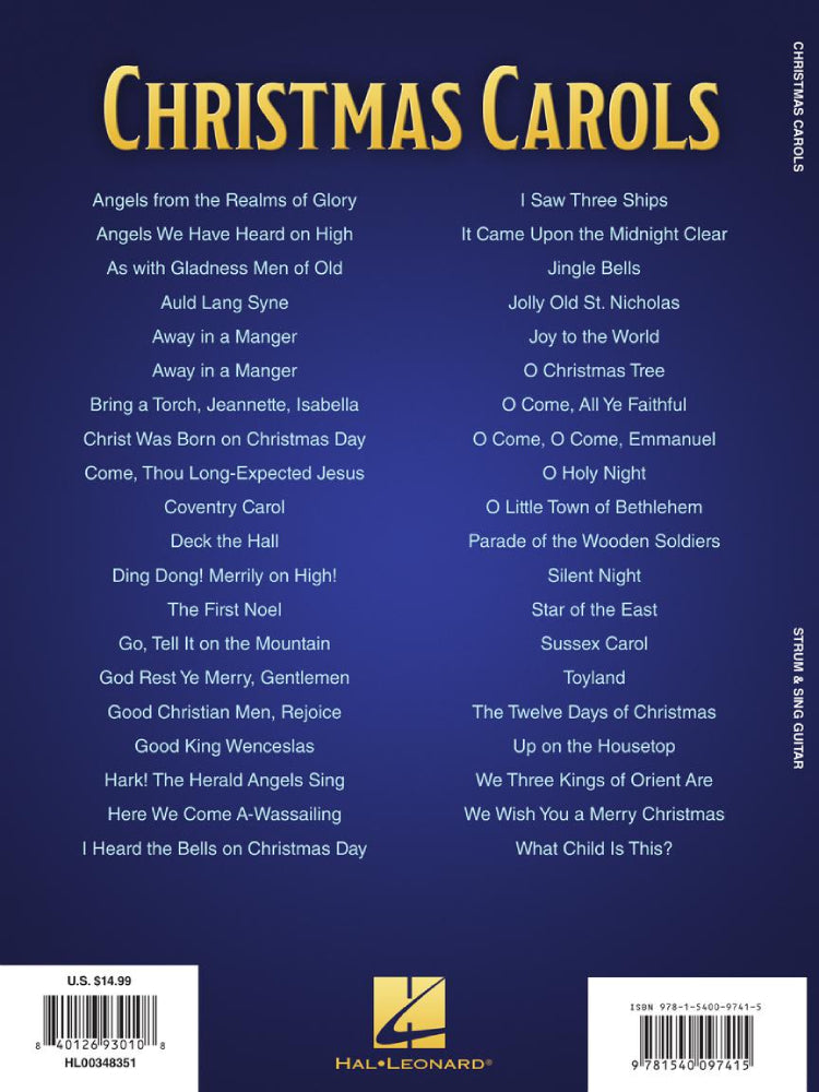 Christmas Carols Strum & Sing Guitar