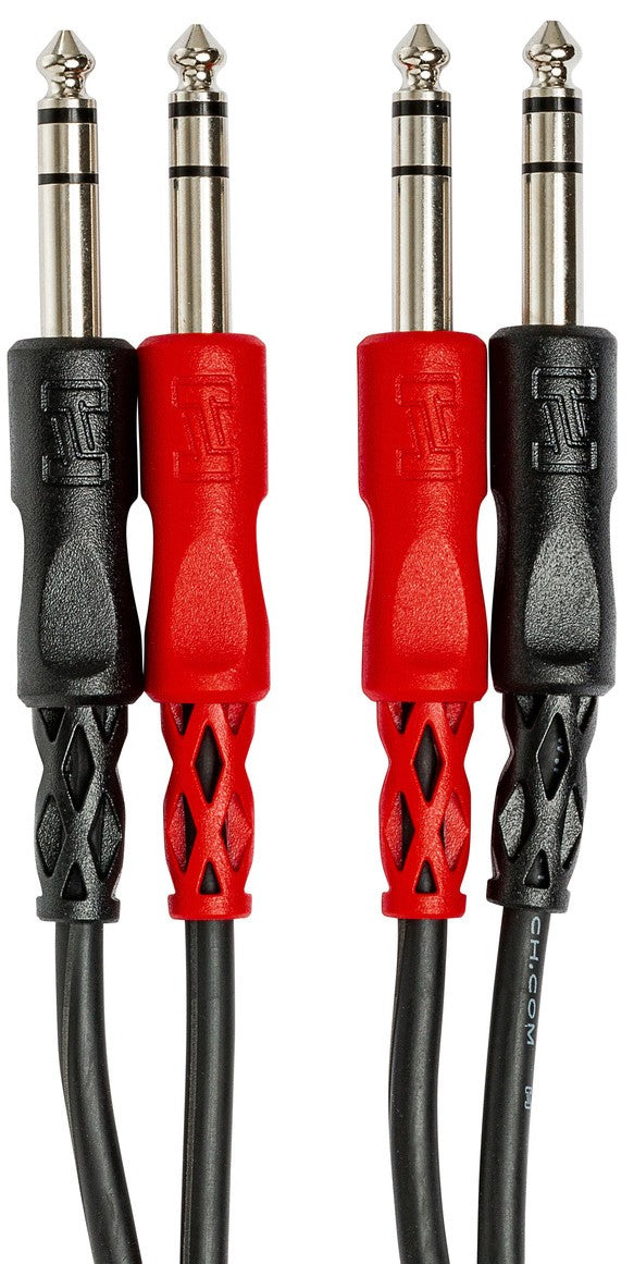 HOSA CSS202 Stereo Interconnect Dual Cable 1/4" TRS to Same