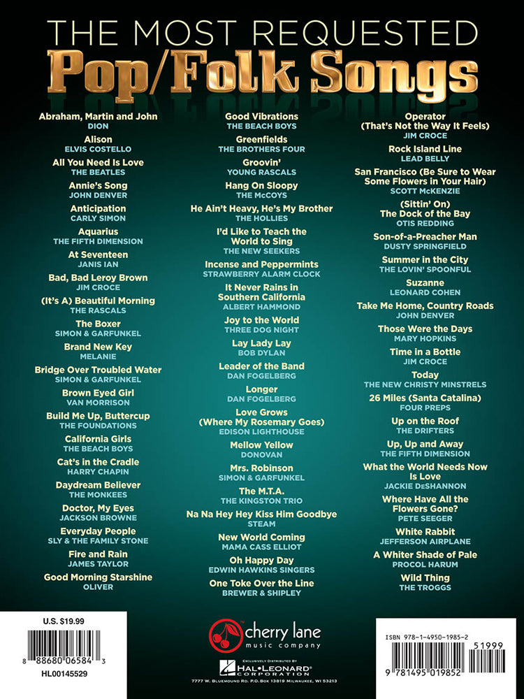 The Most Requested Pop Folk Songs PVG