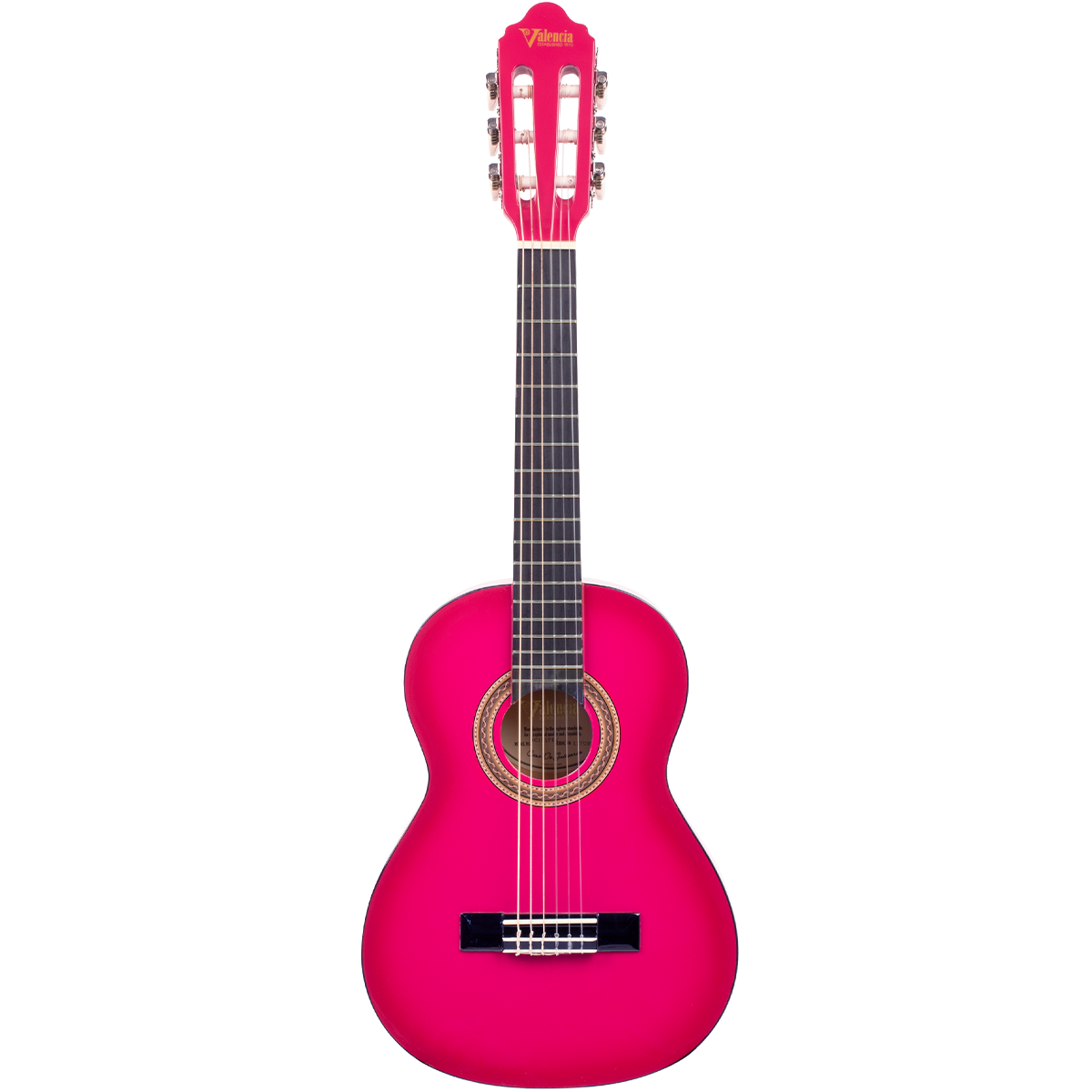 Valencia Series 100 1/4 Size Classical Guitar in Pink Sunburst