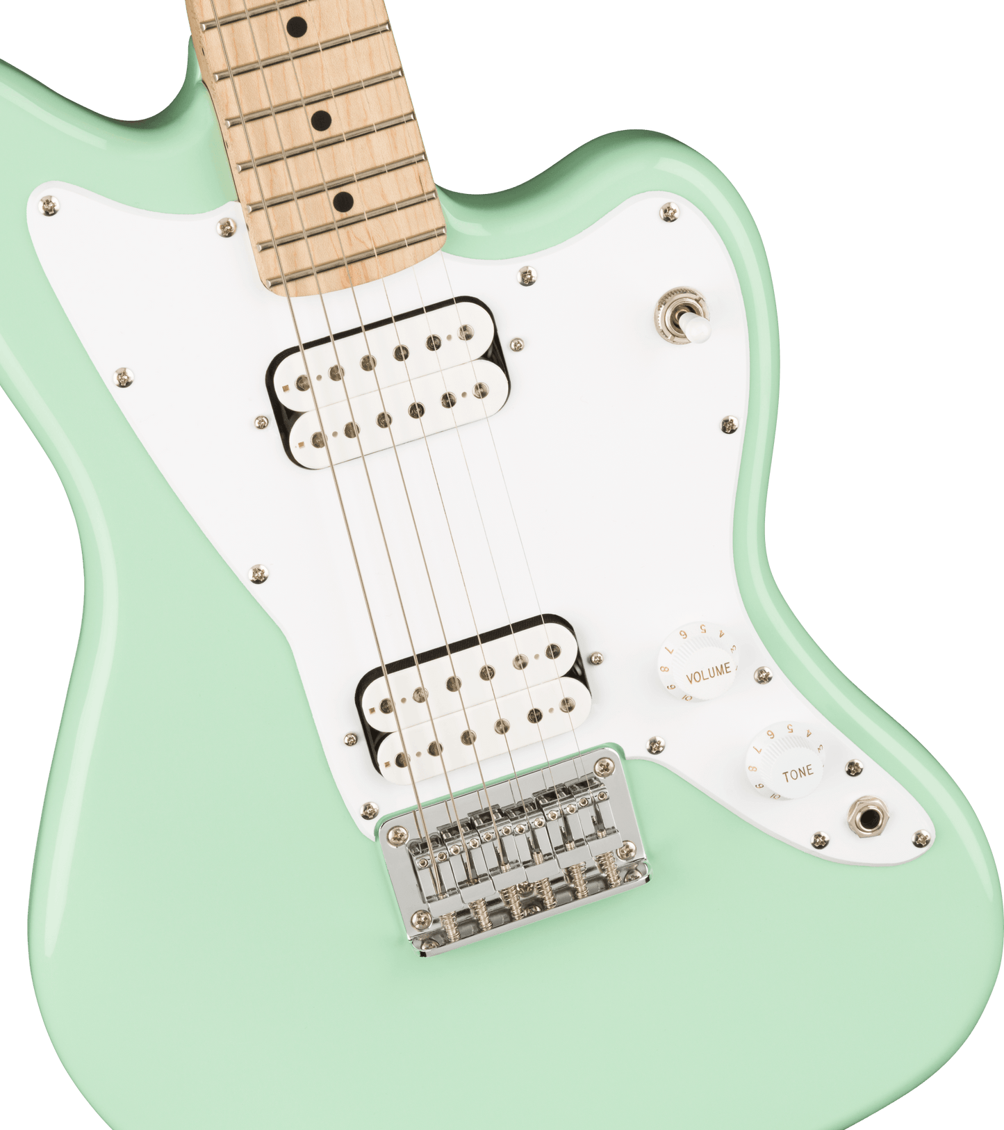 Squier Mini Jazzmaster HH, Maple Fingerboard in Surf Green
