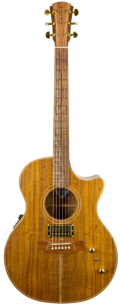 Cole Clark AN2EC-BLBL-AE-HUM Humbucker Acoustic Electric Guitar in Natural Satin