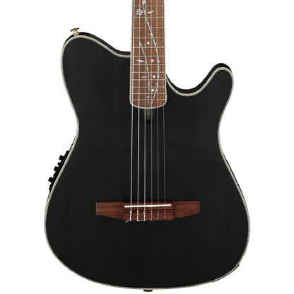 Ibanez TOD10N Tim Henson Signature Nylon String Electric Guitar in Transparent Black Flat