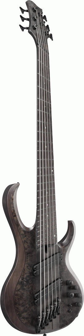 Ibanez BTB806MS TGF Electric 6 String Bass in Transparent Gray Flat