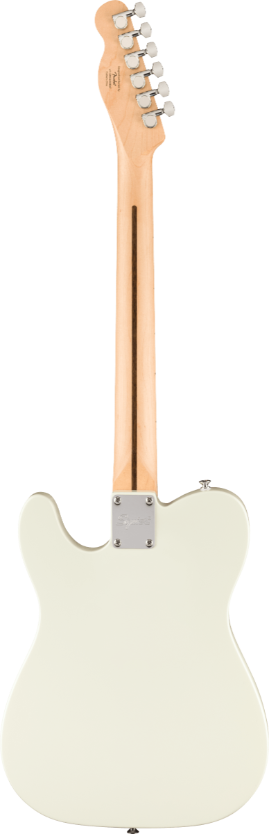 Squier FSR Squier Sonic Telecaster, Maple Fingerboard, White Pickguard in Arctic White