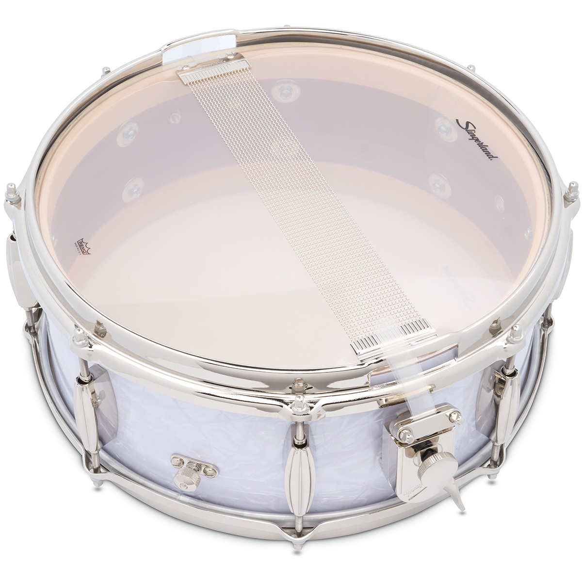 Slingerland Radio King Artist 6.5" x 14"  3-Ply White Marine Pearl Snare Drum