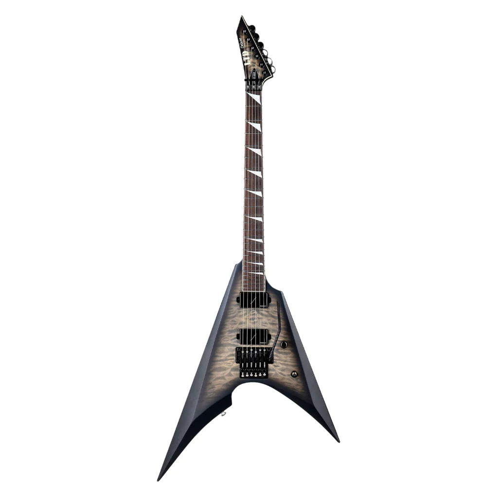 ESP LTD Arrow 1000 Electric Guitar in Charcoal Burst Satin