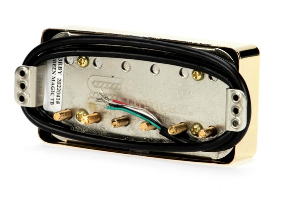 Seymour Duncan Green Magic Trembucker in Gold Cover