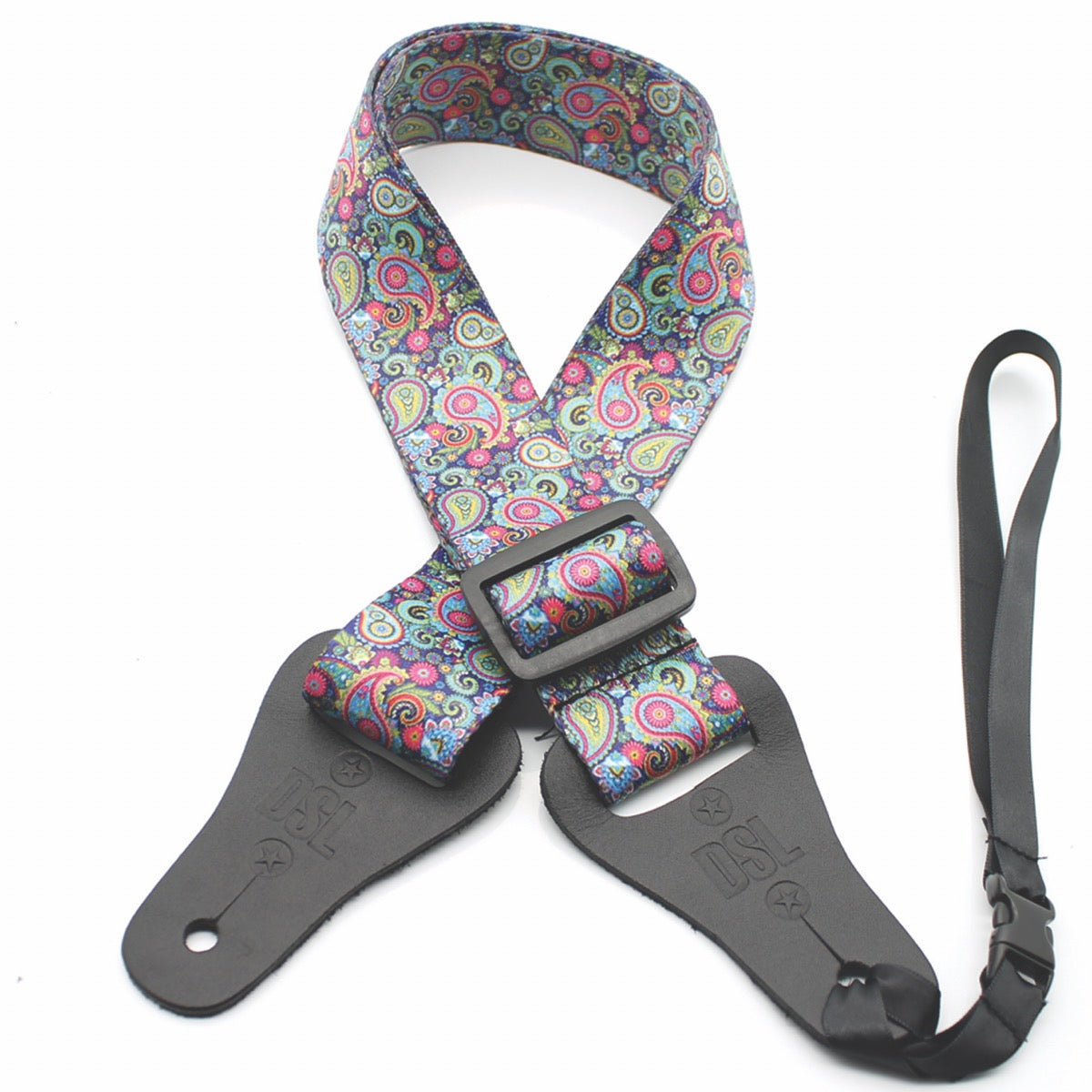 DSL 38UKPOLY Series Ukulele Weaving 38mm Strap in Paisley Purple