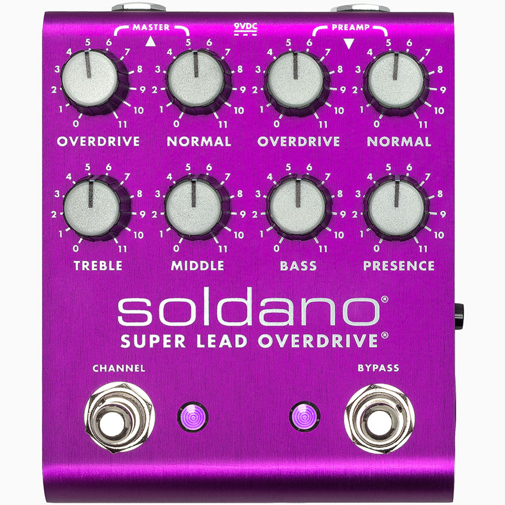Soldano SLO Plus Dual Channel Super Lead Overdrive Pedal Custom Purple