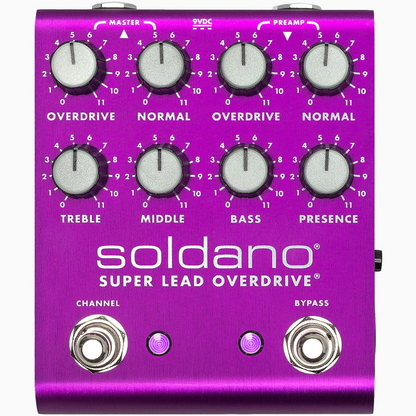 Soldano SLO Plus Dual Channel Super Lead Overdrive Pedal Custom Purple