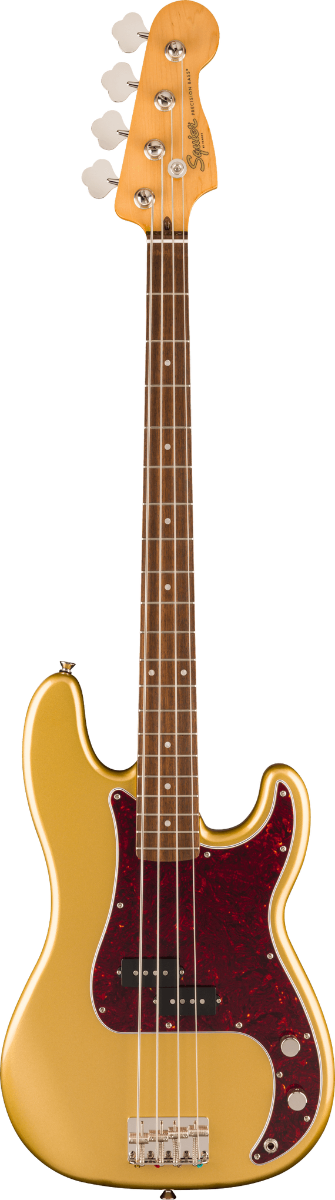 Squier FSR Classic Vibe 60s Precision Bass, Laurel Fingerboard, Tortoishell Pickguard in Aztec Gold