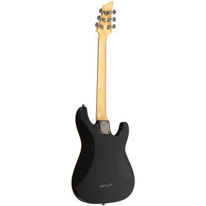 Schecter Omen-6 Left Handed Electric Guitar in Gloss Black