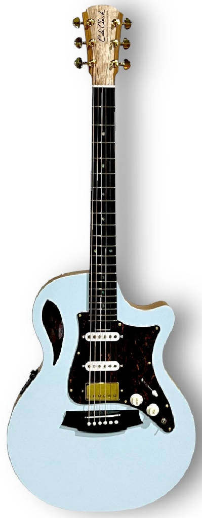 Cole Clark TL2EC-BLBLE-HSS True Hybrid model with HSS configuration in Sonic Blue