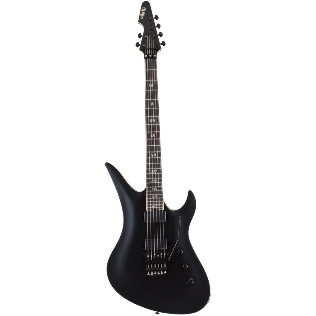 Schecter Avenger FR SLS Elite Evil Twin in Satin Black