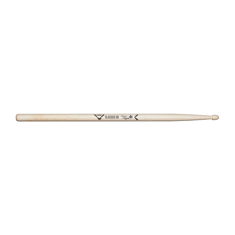 Vater VSMC5BW 5B Sugar Maple Classics Wood Tip Drumsticks