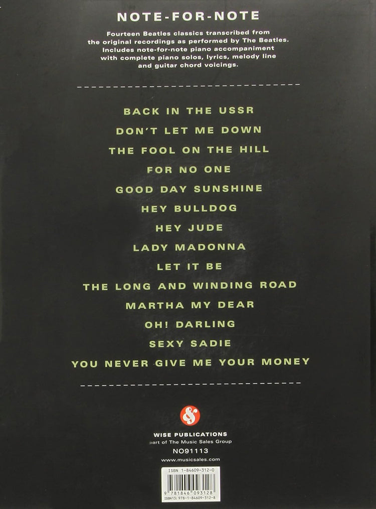 The Beatles Note For Note PVG