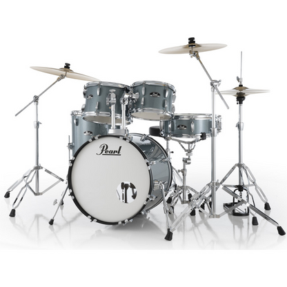 Pearl Roadshow-Plus 5-Piece Drum Kit with Cymbal Pack in Aqua Blue Glitter