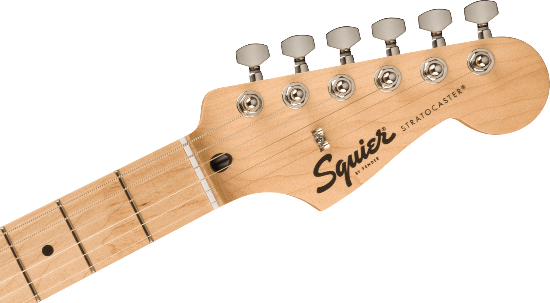 Squier FSR Squier Sonic Stratocaster, Maple Fingerboard, White Pickguard in Tahitian Coral