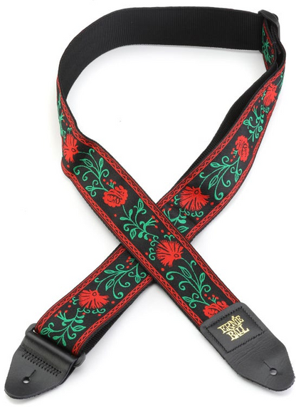Ernie Ball Classic Jacquard Guitar Or Bass Strap in Western Rose