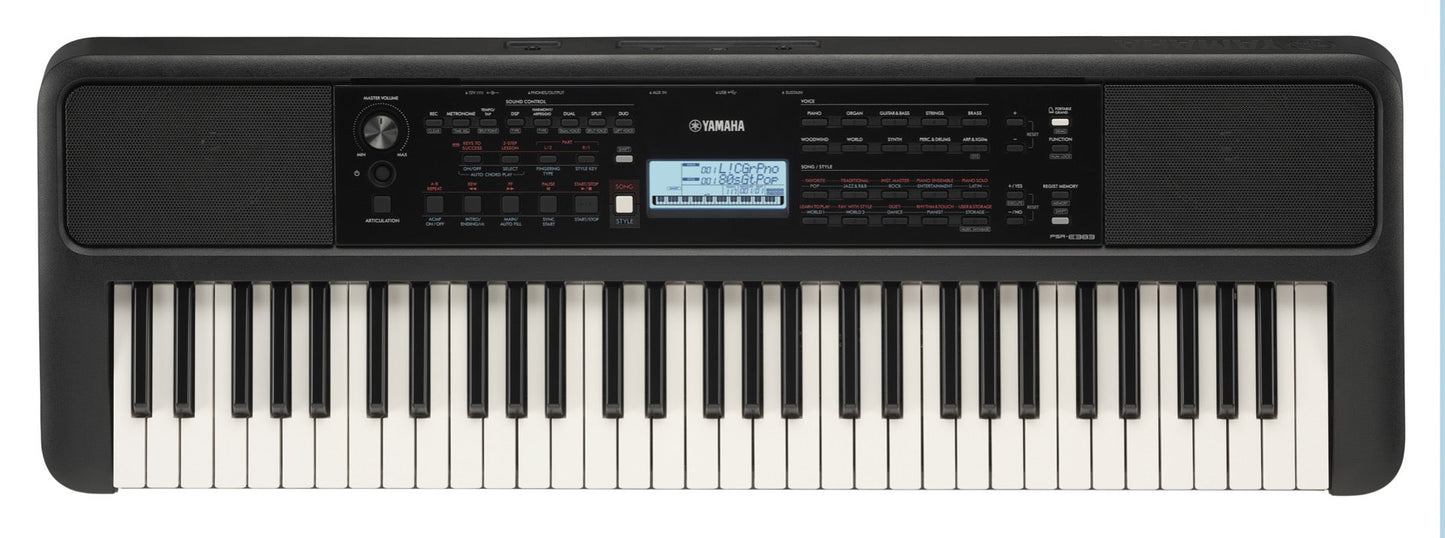 Yamaha PSRE383 61 key Portable Keyboard
