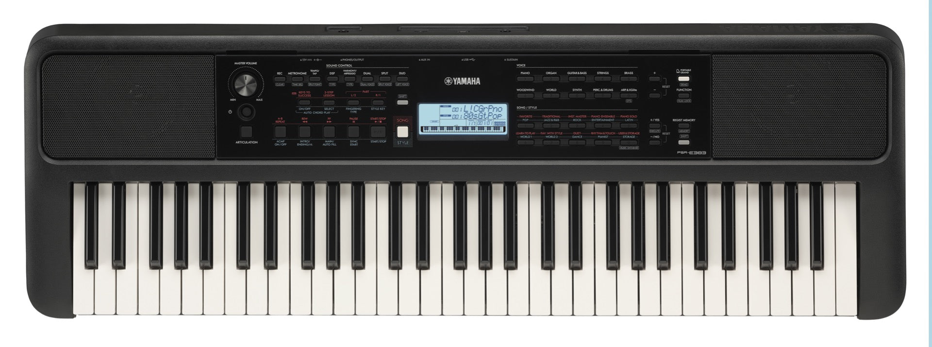 Yamaha PSRE383 61 key Portable Keyboard