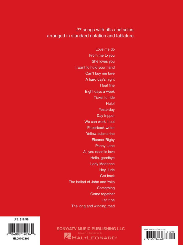 Beatles 1 Recorded Version Guitar Tab