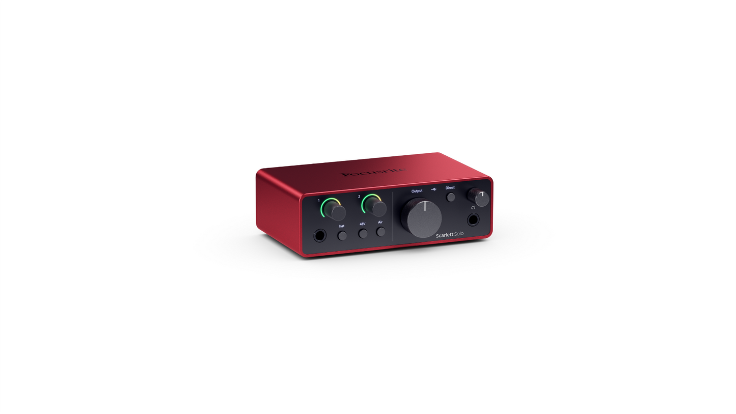 Focusrite Scarlett Solo Studio 4th Gen 2 in 2 out Interface, Condenser Mic And Headphones