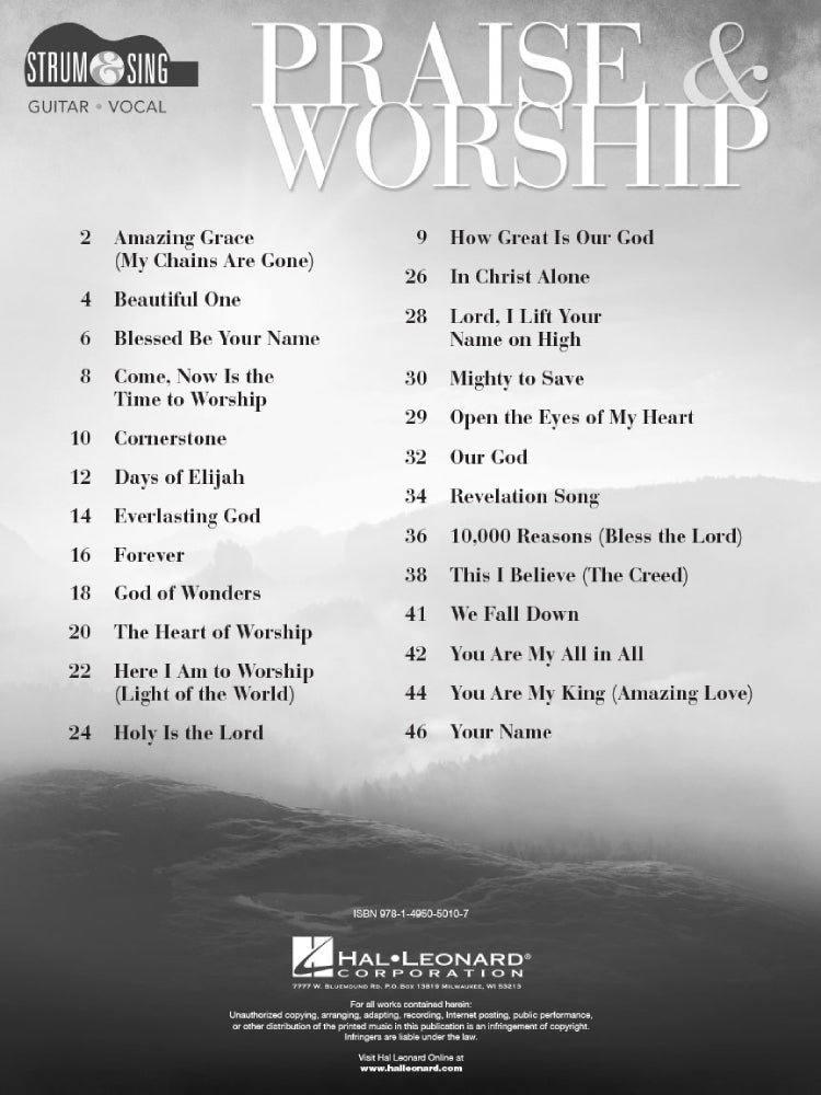Praise & Worship Strum & Sing Series