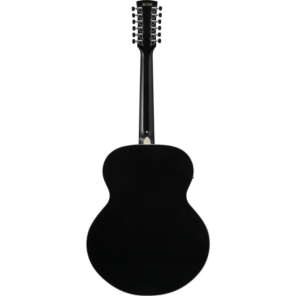 Ibanez AJ7012M1E 12-string Acoustic Electric Guitar in Black High Gloss