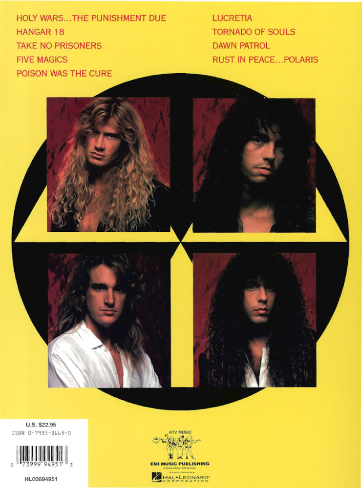 Megadeth Rust in Peace Recorded Version Guitar Tab