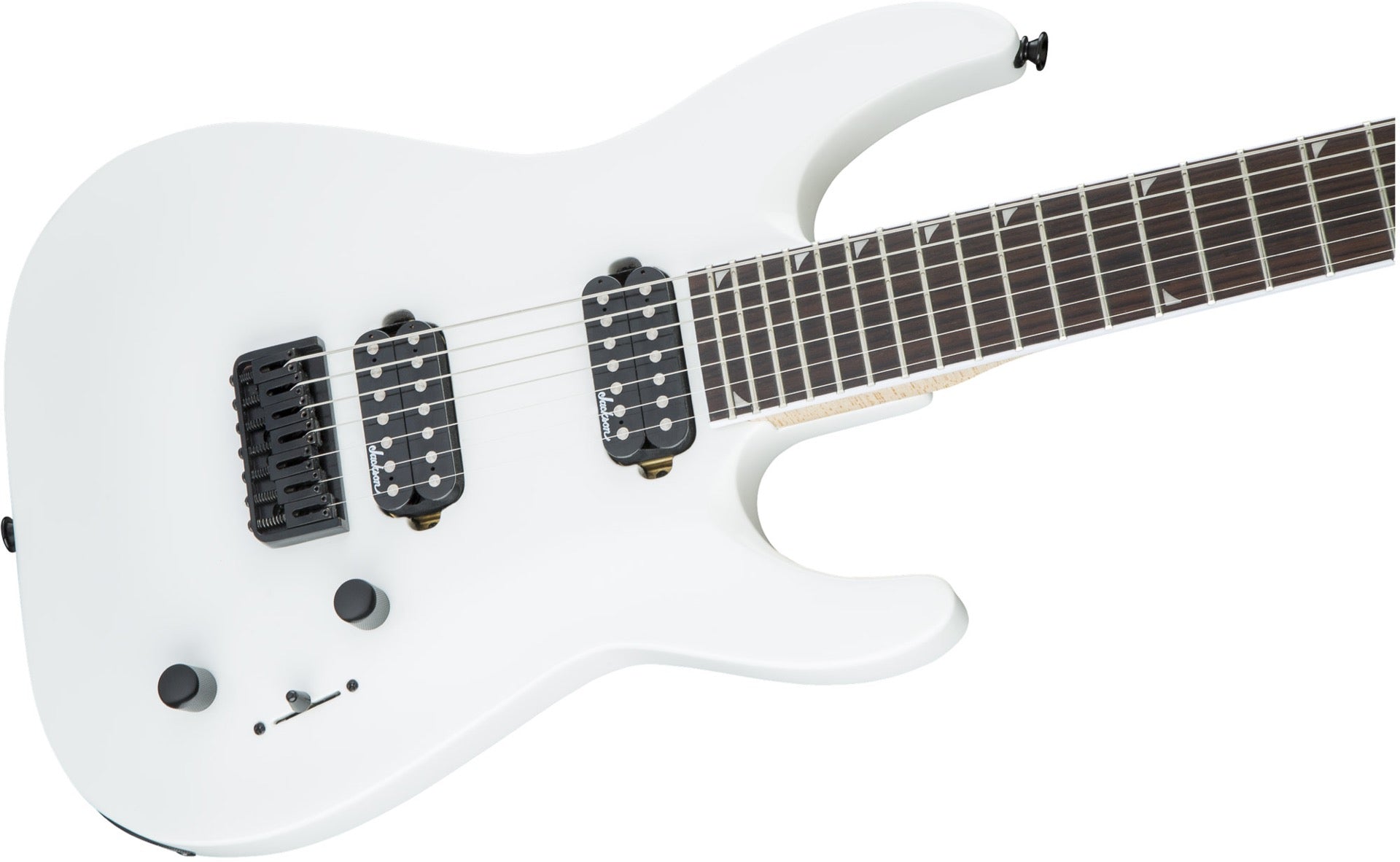 Jackson JS Series Dinky Arch Top JS32 7 DKA HT 7 String in Snow White