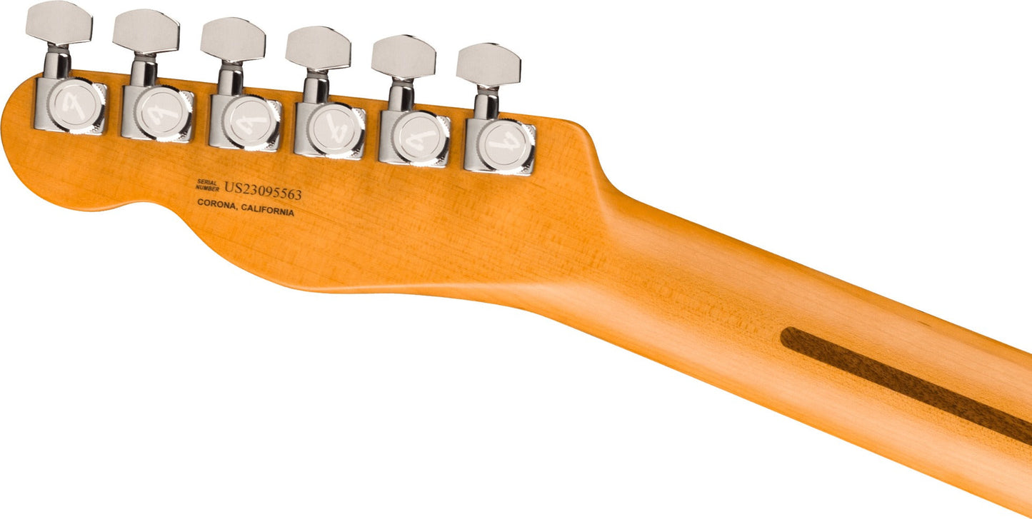 Fender American Ultra II Telecaster, Ebony Fingerboard in Texas Tea