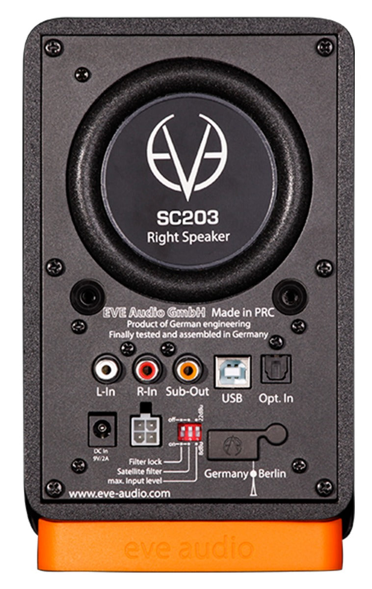 EVE Audio SC203 2 Way 3" Professional Desktop Monitor Speakers Pair