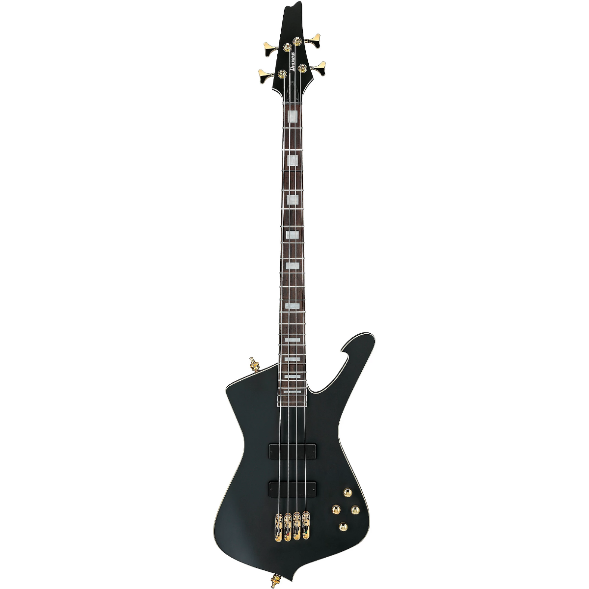 Ibanez Iceman ICB620 Electric Bass Guitar in Black Flat