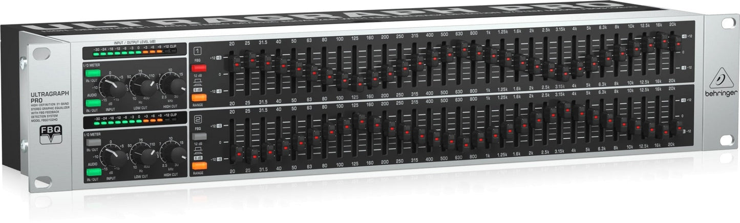 Behringer FBQ3102HD ULTRAGRAPH Pro High Definition 31 Band Stereo Graphic Equalizer