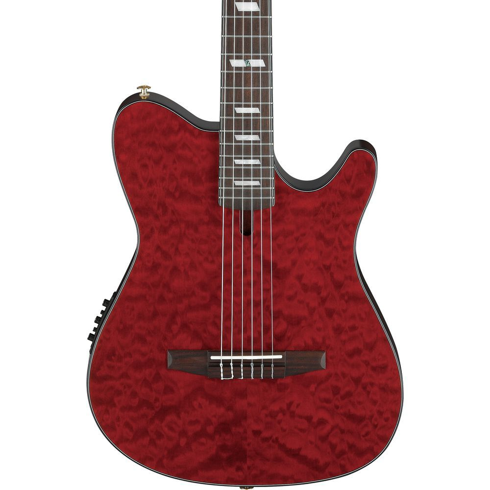 Ibanez FRH20QMN Electric Nylon String in Wine Red Low Gloss