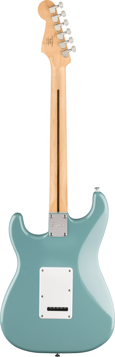 Squier FSR Squier Sonic Stratocaster HSS, Maple Fingerboard, White Pickguard in Sonic Gray