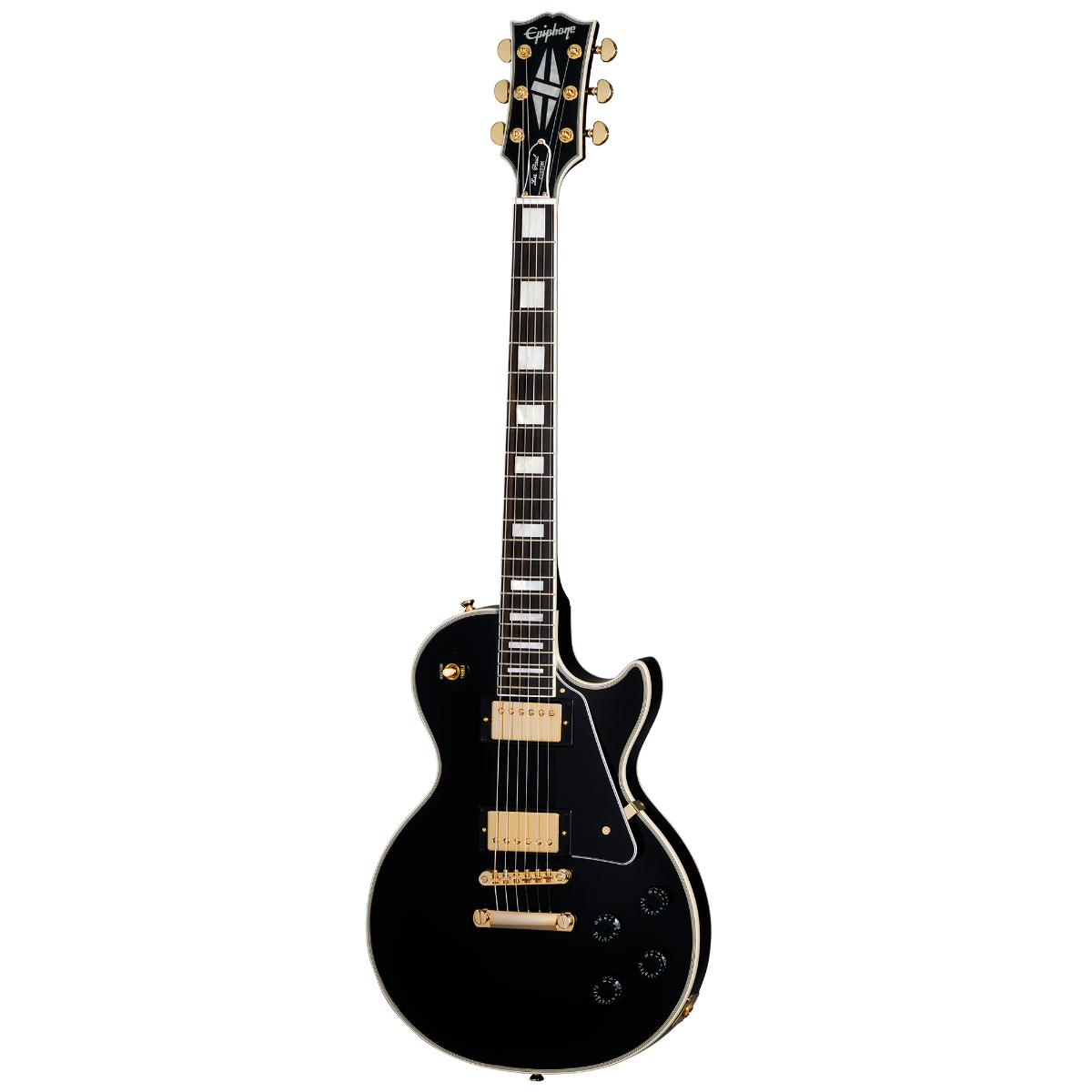 Epiphone "Inspired by Gibson Custom" Les Paul Custom w/Case in Ebony