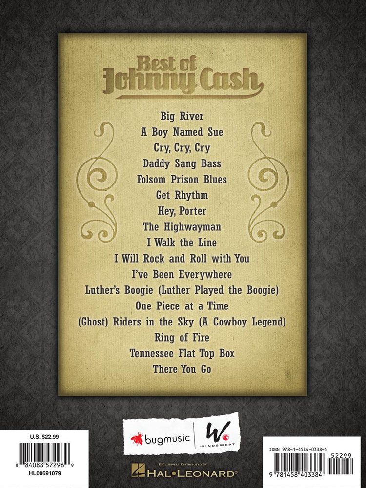 Best Of Johnny Cash Guitar Tab Recorded Versions
