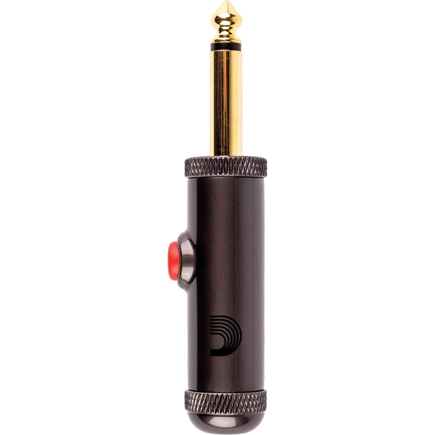 D'Addario 1/4" Latching Circuit Breaker Switch Straight Plug