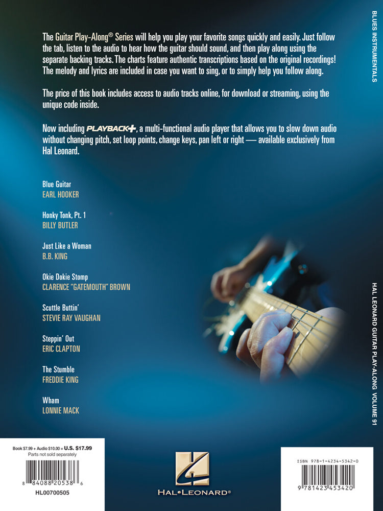 Blues Instrumentals Guitar Playalong Volume 91 BK/OLA