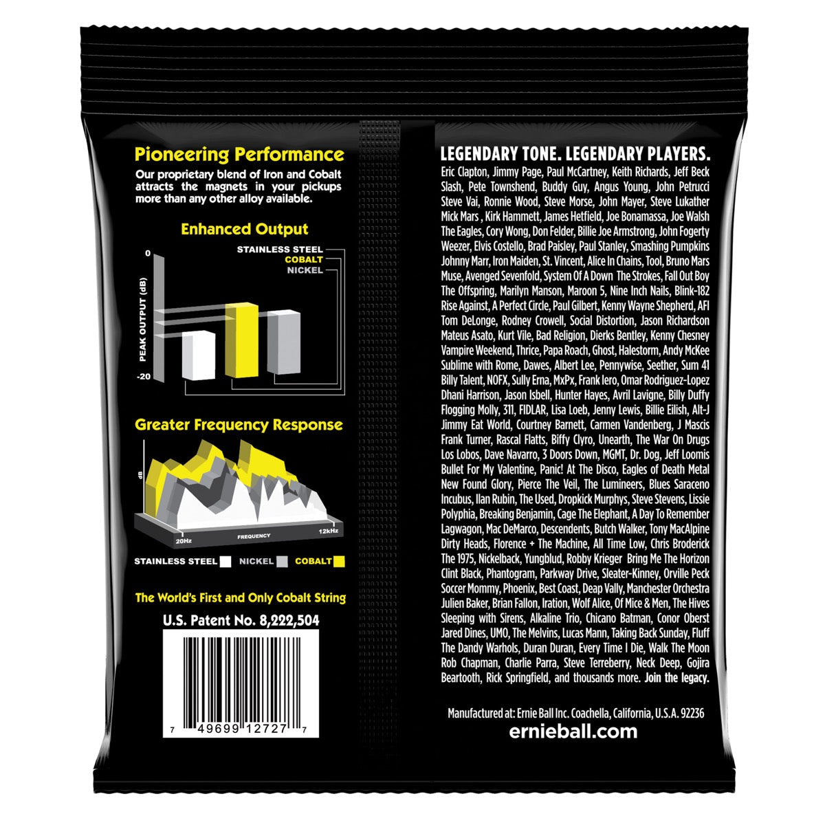 Ernie Ball Cobalt Beefy Slinky Electric Guitar Strings Set 2 PACK 11-54 Gauge