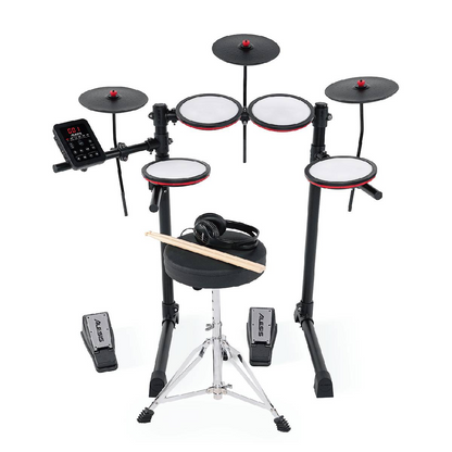 Alesis TURBOMAX All-In-One 7-Piece Electronic Drum Kit with Mesh Heads & Bluetooth