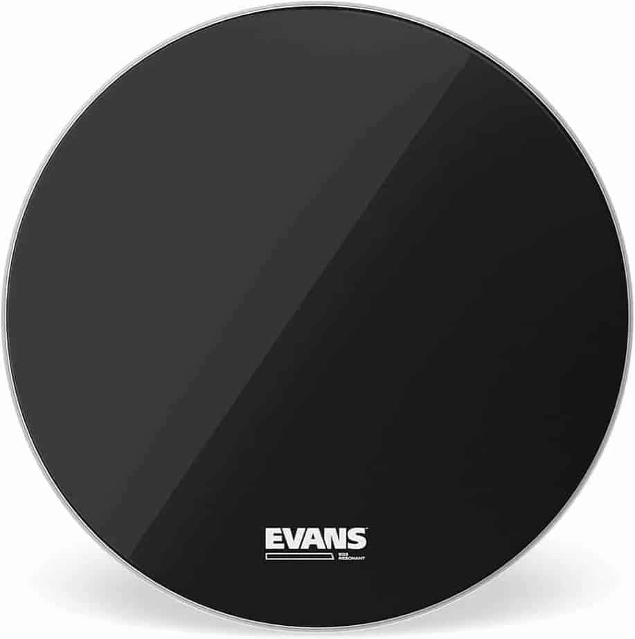 Evans EQ3 Resonant No Port 16" Smooth Black Bass Drumhead